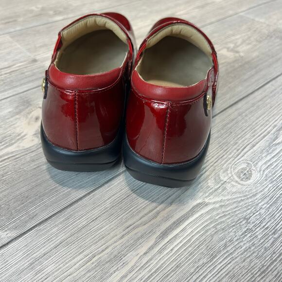 Alegria Keli Professional Clogs 37 US 7-7.5 Cherry Red Gloss Slip Resistant EUC - Picture 5 of 6